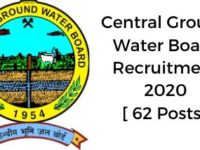 Central Ground Water Board Recruitment 2020