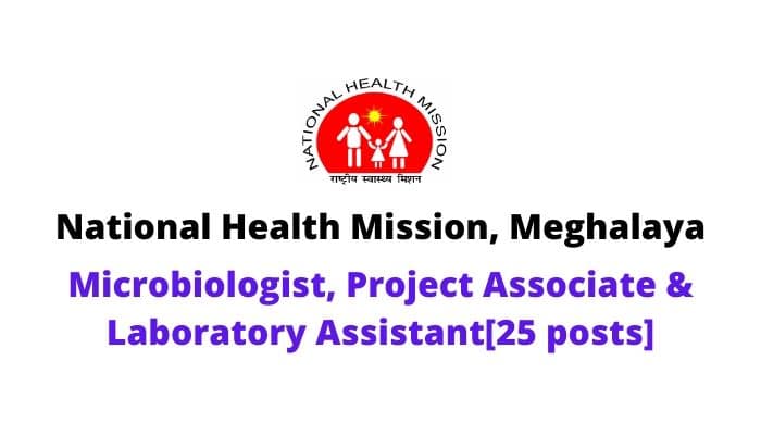 NHM Meghalaya Recruitment 2020