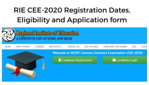 RIE CEE 2020 Online Application-Last Date Extended