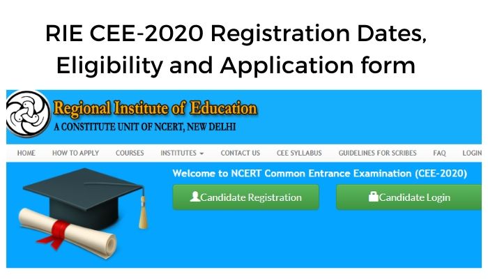 RIE CEE 2020 online Application