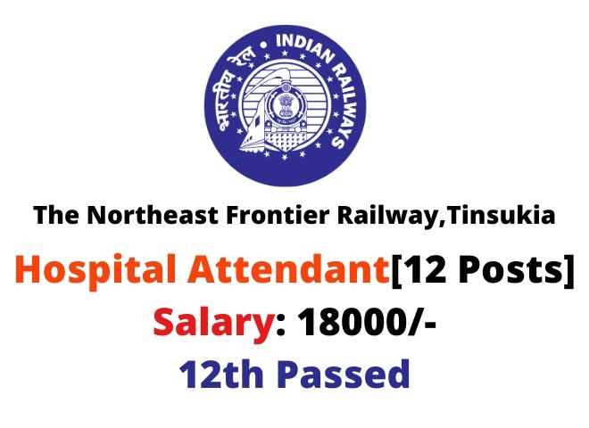 N.F. Railway Tinsukia Recruitment 2020