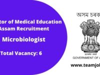 Director of Medical Education Assam Recruitment