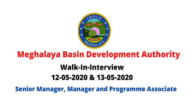 MBDA Meghalaya Recruitment 2020