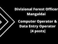 DFO Mangaldai Recruitment 2020