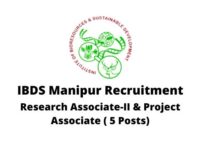 IBDS Manipur Recruitment