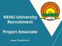 NEHU Job vacancy