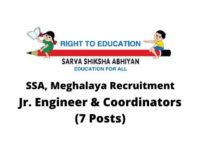 SSA, Meghalaya Recruitment