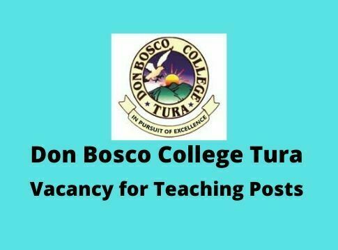 Don Bosco College Tura Recruitment