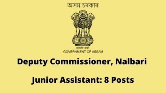 Deputy Commissioner Nalbari Recruitment