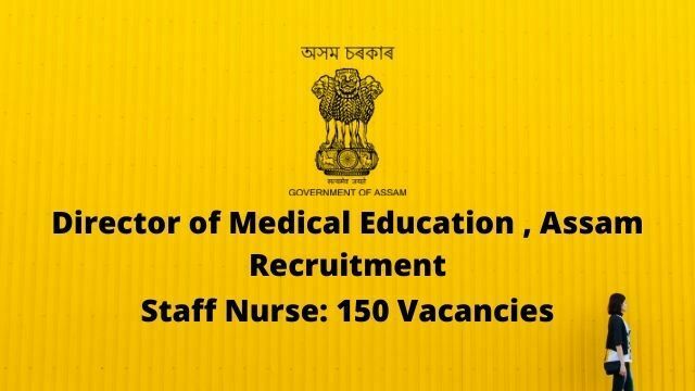 DME Assam Recruitment