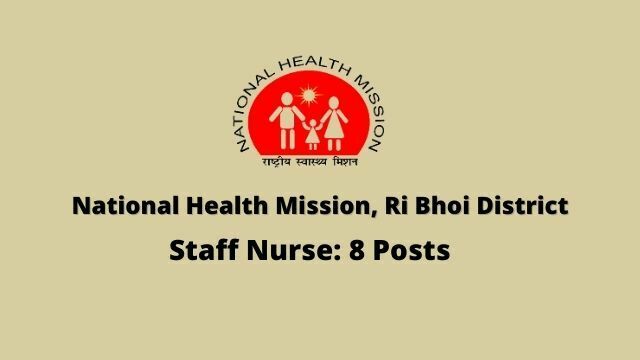 NHM RI Bhoi District recruitment