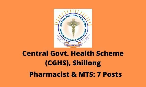CGHS Meghalaya Recruitment 2020