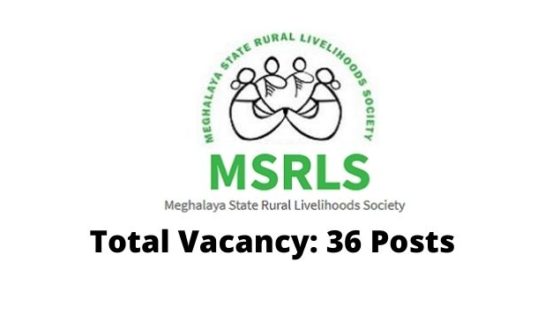 MSRLS Meghalaya Recruitment