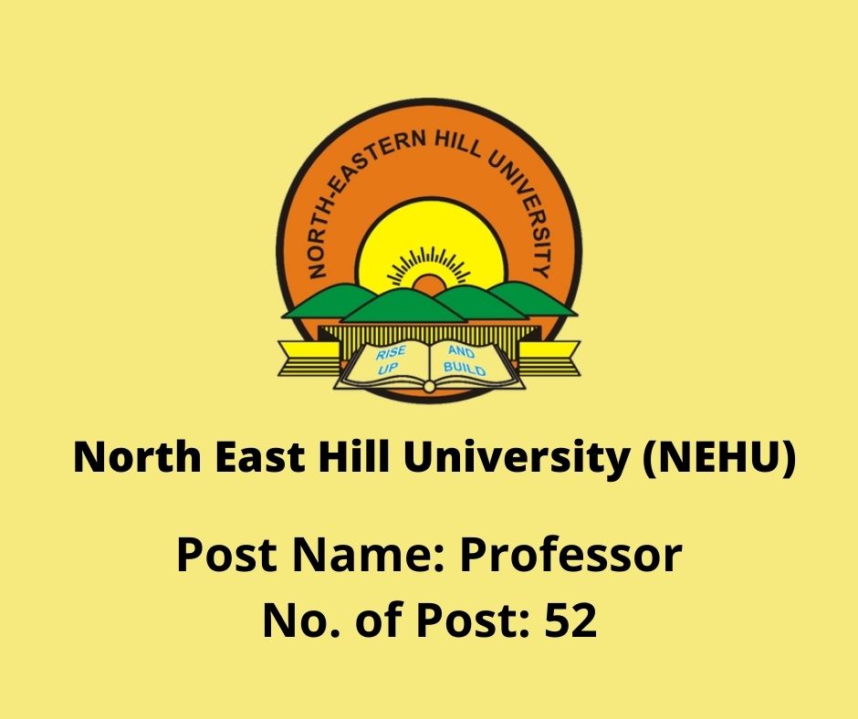 NEHU Recruitment for Professor